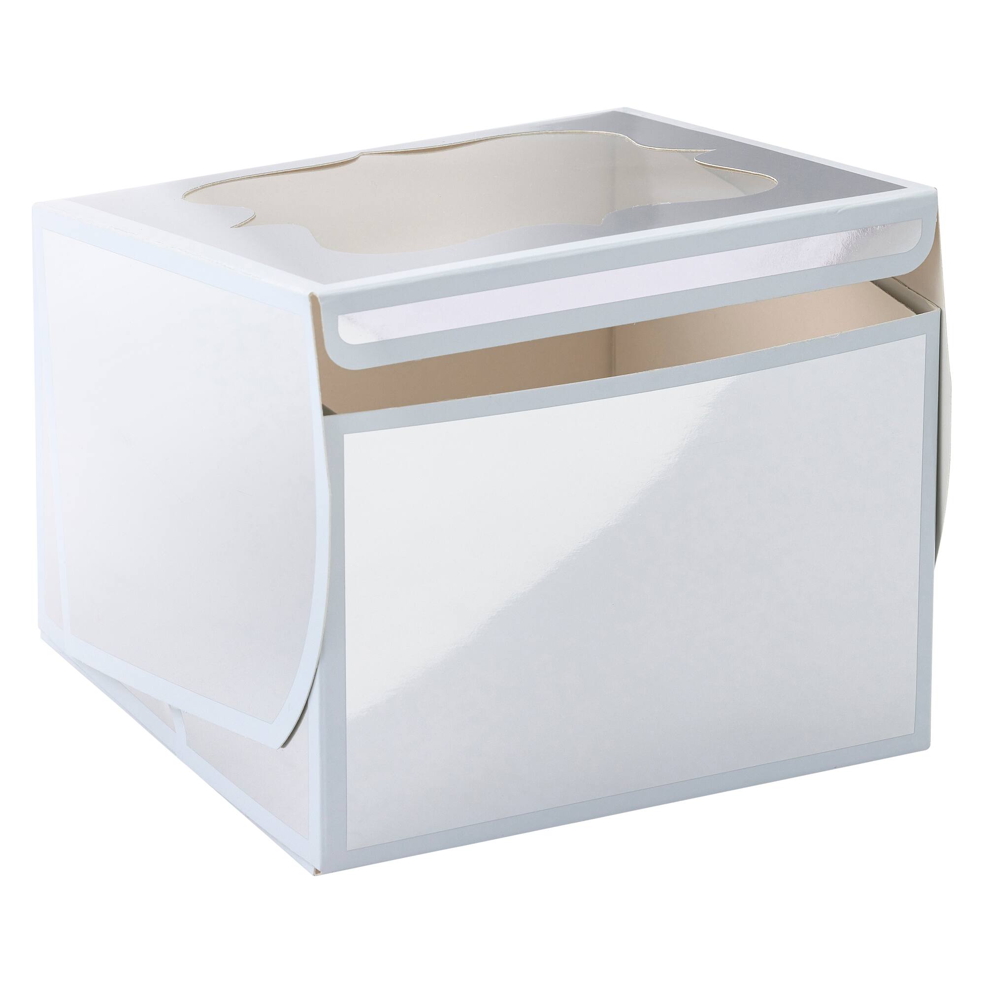 Silver And White Stripe Treat Boxes By Celebrate It®
